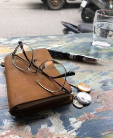 New glasses and PA.