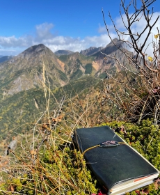 編笠山と権現岳