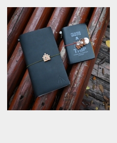 Rain，ginkgo leaf and notebook