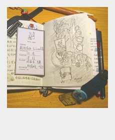 Love drinking coffee and drawing!