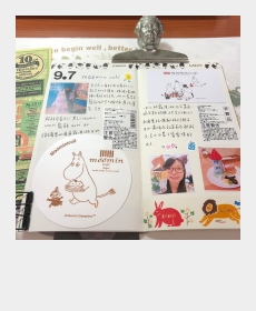 I go to moomin cafe. It&#039;s so cute.