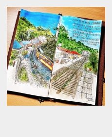美しい景色を描きました