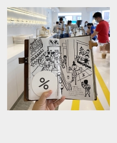 Sketching at Cafe