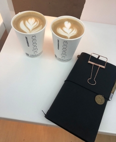 綺麗なコーヒーとTNです