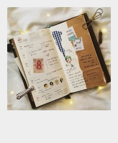  I like to record down my daily life by writing