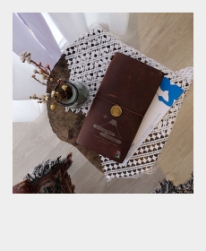 Journaling in the cozy space in Dalat, Vietnam