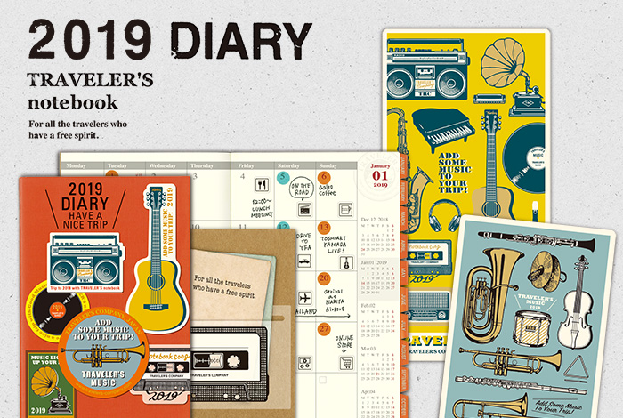 TRAVELER'S notebook 2019 DIARY | TRAVELER'S COMPANY